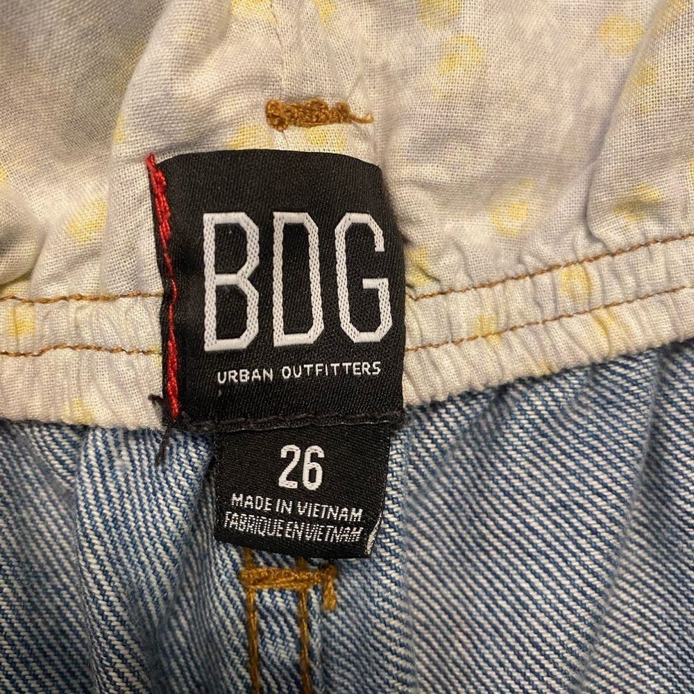 BDG Urban Outfitters Jeans Fold Over Paper Bag High Waist Mom Y2K Size 26 - Picture 7 of 11